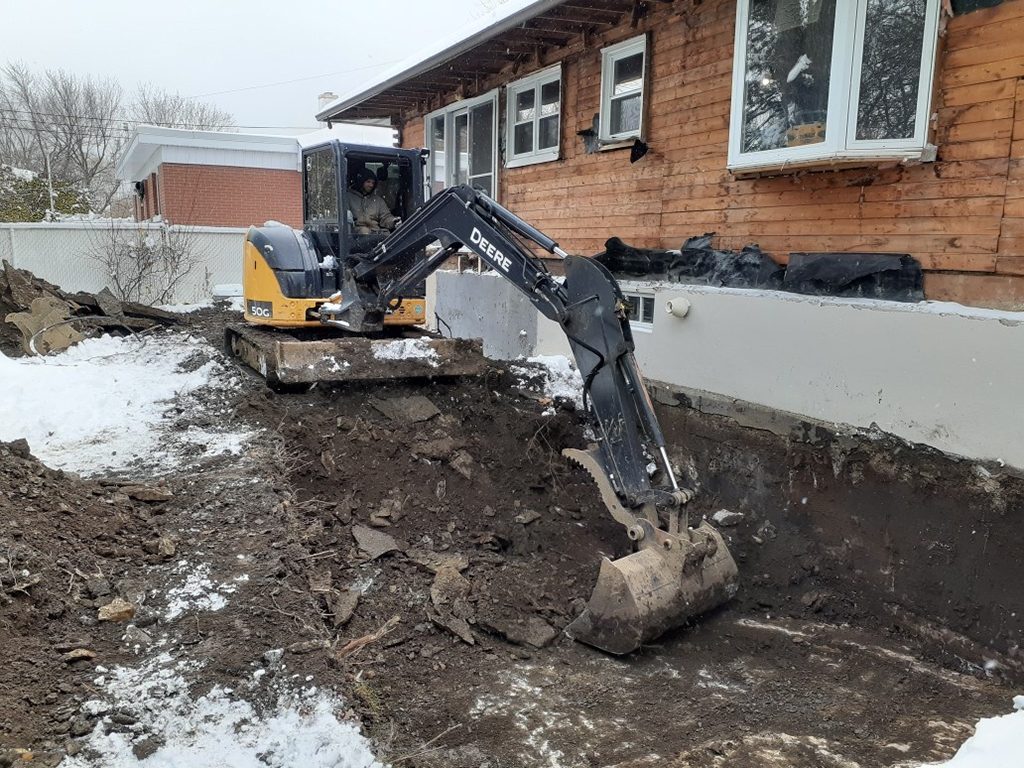 Installation de drain français